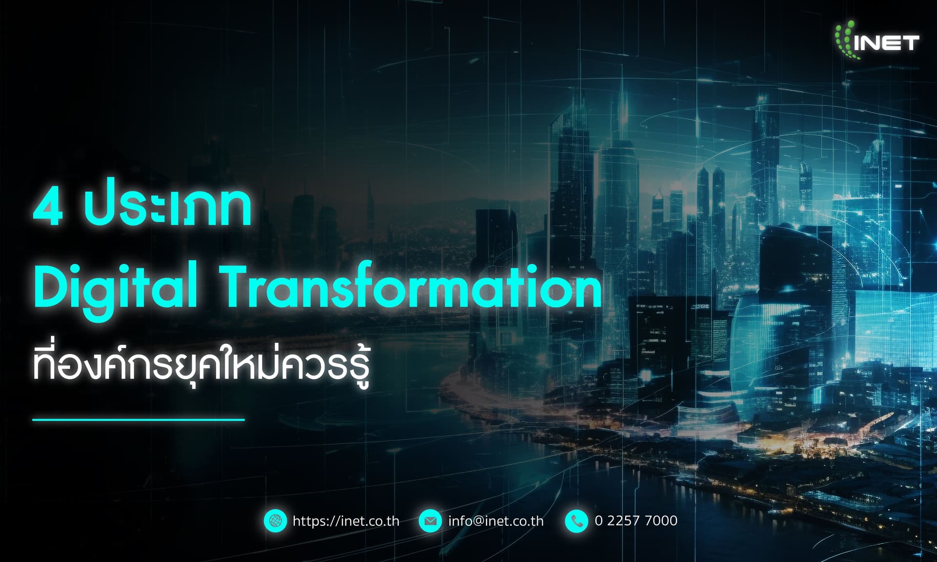 4 ประเภท Digital Transformation 
ที่องค์กรยุคใหม่ควรรู้